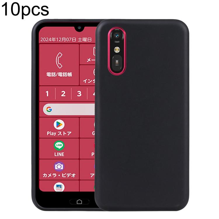 10pcs TPU Phone Case, For Fujitsu Arrows We3, For Fujitsu Arrows Alpha F-51F, For Fujitsu FCNT Rakuraku F-53E, For Fujitsu Rakuraku A401FC