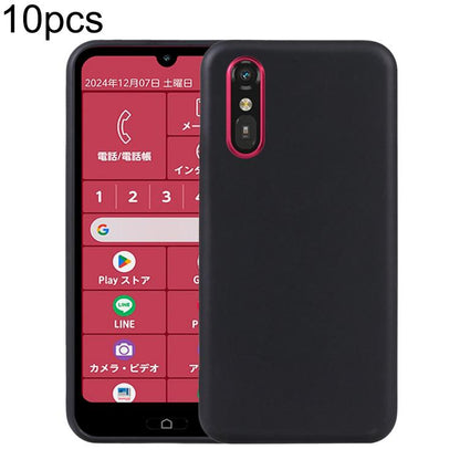 10pcs TPU Phone Case, For Fujitsu Arrows We3, For Fujitsu Arrows Alpha F-51F, For Fujitsu FCNT Rakuraku F-53E, For Fujitsu Rakuraku A401FC