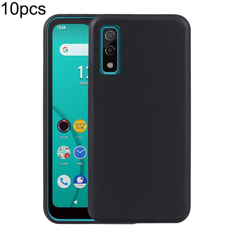 10pcs TPU Phone Case, For Fujitsu Arrows We3, For Fujitsu Arrows Alpha F-51F, For Fujitsu FCNT Rakuraku F-53E, For Fujitsu Rakuraku A401FC