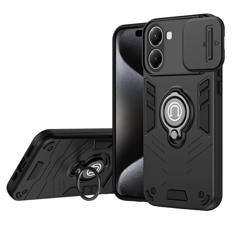 Camshield Ring Holder Phone Case, For Redmi 15C 5G / 4G Global 171mm / Poco C85 4G, For Xiaomi 15T Pro 5G, For Xiaomi 15T 5G, For Xiaomi Poco C71 / Redmi A5 4G 171.7mm, For Xiaomi Poco X7 Pro