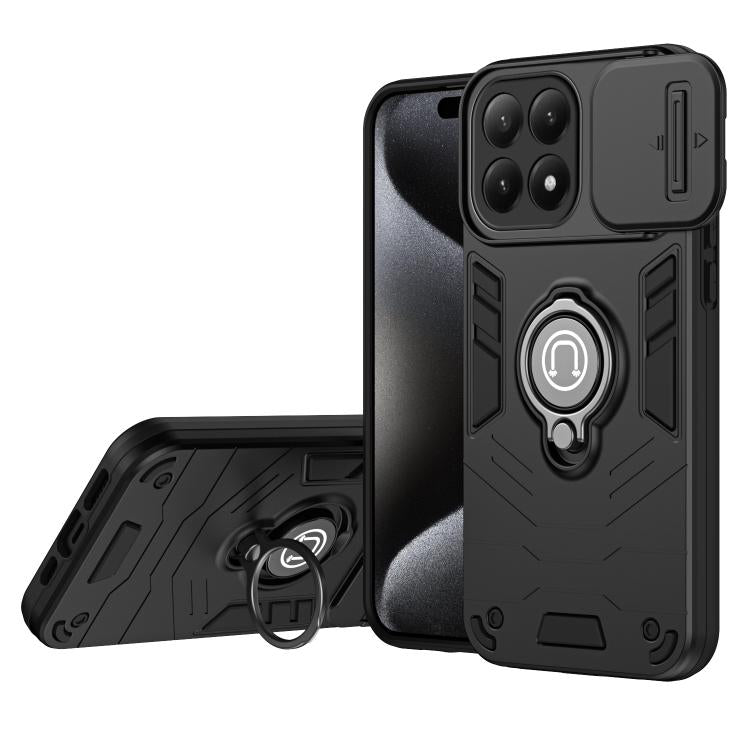 Camshield Ring Holder Phone Case, For Redmi 15C 5G / 4G Global 171mm / Poco C85 4G, For Xiaomi 15T Pro 5G, For Xiaomi 15T 5G, For Xiaomi Poco C71 / Redmi A5 4G 171.7mm, For Xiaomi Poco X7 Pro