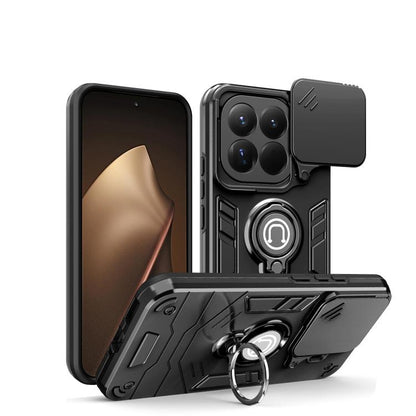 Camshield Ring Holder Phone Case, For Redmi 15C 5G / 4G Global 171mm / Poco C85 4G, For Xiaomi 15T Pro 5G, For Xiaomi 15T 5G, For Xiaomi Poco C71 / Redmi A5 4G 171.7mm, For Xiaomi Poco X7 Pro