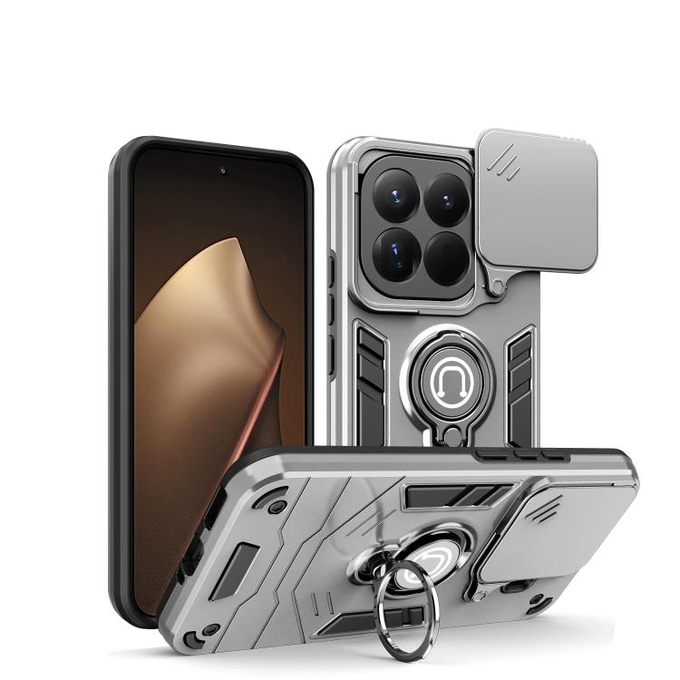 Camshield Ring Holder Phone Case, For Redmi 15C 5G / 4G Global 171mm / Poco C85 4G, For Xiaomi 15T Pro 5G, For Xiaomi 15T 5G, For Xiaomi Poco C71 / Redmi A5 4G 171.7mm, For Xiaomi Poco X7 Pro