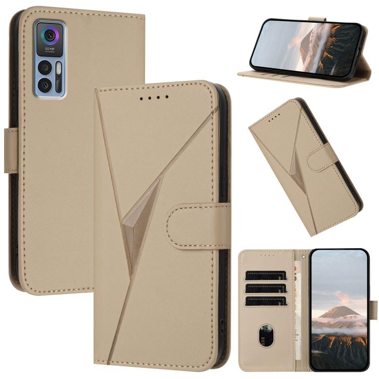 Triangle Pattern Buckle Clasp Leather Phone Case, For TCL 40 R 5G, For TCL 30 XL, For TCL 305 / 306 / 30E / 30 SE, For TCL Stylus 5G, For TCL 30T, For TCL 30 5G / 30+, For TCL 30 XE 5G, For TCL 20 R 5G