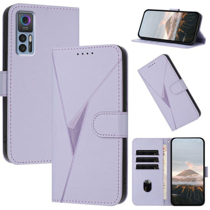 Triangle Pattern Buckle Clasp Leather Phone Case, For TCL 40 R 5G, For TCL 30 XL, For TCL 305 / 306 / 30E / 30 SE, For TCL Stylus 5G, For TCL 30T, For TCL 30 5G / 30+, For TCL 30 XE 5G, For TCL 20 R 5G