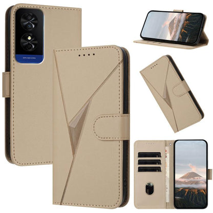 Triangle Pattern Buckle Clasp Leather Phone Case, For TCL K70 5G, For TCL K70 SE T453D, For TCL K70 Power 4G, For TCL NxtPaper 70 Pro 5G, For TCL 60 SE NxtPaper 5G, For TCL 60 SE / TCL 605, For TCL 60R 5G, For TCL 503                                   ...