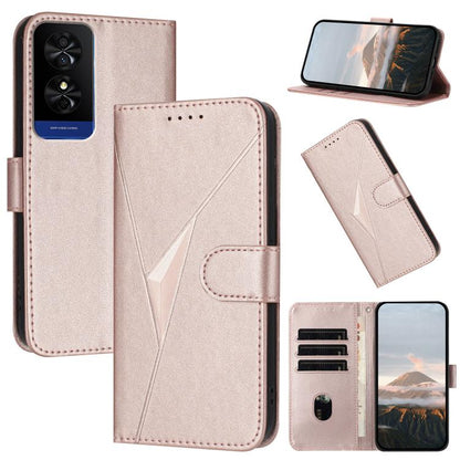 Triangle Pattern Buckle Clasp Leather Phone Case, For TCL K70 5G, For TCL K70 SE T453D, For TCL K70 Power 4G, For TCL NxtPaper 70 Pro 5G, For TCL 60 SE NxtPaper 5G, For TCL 60 SE / TCL 605, For TCL 60R 5G, For TCL 503                                   ...