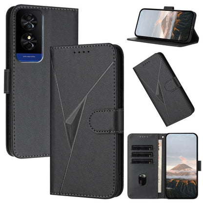 Triangle Pattern Buckle Clasp Leather Phone Case, For TCL K70 5G, For TCL K70 SE T453D, For TCL K70 Power 4G, For TCL NxtPaper 70 Pro 5G, For TCL 60 SE NxtPaper 5G, For TCL 60 SE / TCL 605, For TCL 60R 5G, For TCL 503                                   ...