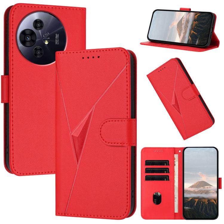 Triangle Pattern Buckle Clasp Leather Phone Case, For TCL K70 5G, For TCL K70 SE T453D, For TCL K70 Power 4G, For TCL NxtPaper 70 Pro 5G, For TCL 60 SE NxtPaper 5G, For TCL 60 SE / TCL 605, For TCL 60R 5G, For TCL 503                                   ...