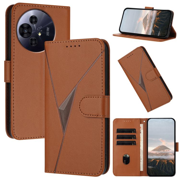Triangle Pattern Buckle Clasp Leather Phone Case, For TCL K70 5G, For TCL K70 SE T453D, For TCL K70 Power 4G, For TCL NxtPaper 70 Pro 5G, For TCL 60 SE NxtPaper 5G, For TCL 60 SE / TCL 605, For TCL 60R 5G, For TCL 503                                   ...