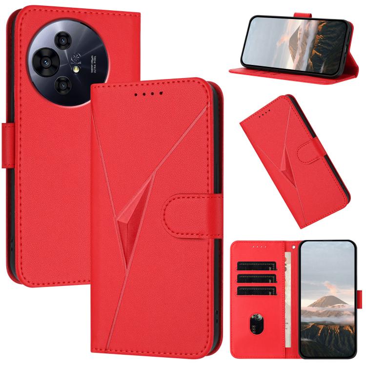 Triangle Pattern Buckle Clasp Leather Phone Case, For TCL K70 5G, For TCL K70 SE T453D, For TCL K70 Power 4G, For TCL NxtPaper 70 Pro 5G, For TCL 60 SE NxtPaper 5G, For TCL 60 SE / TCL 605, For TCL 60R 5G, For TCL 503                                   ...
