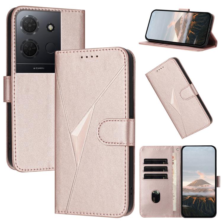 Triangle Pattern Buckle Clasp Leather Phone Case, For TCL K70 5G, For TCL K70 SE T453D, For TCL K70 Power 4G, For TCL NxtPaper 70 Pro 5G, For TCL 60 SE NxtPaper 5G, For TCL 60 SE / TCL 605, For TCL 60R 5G, For TCL 503                                   ...