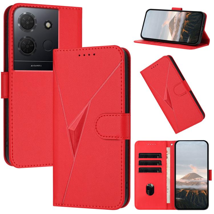 Triangle Pattern Buckle Clasp Leather Phone Case, For TCL K70 5G, For TCL K70 SE T453D, For TCL K70 Power 4G, For TCL NxtPaper 70 Pro 5G, For TCL 60 SE NxtPaper 5G, For TCL 60 SE / TCL 605, For TCL 60R 5G, For TCL 503                                   ...