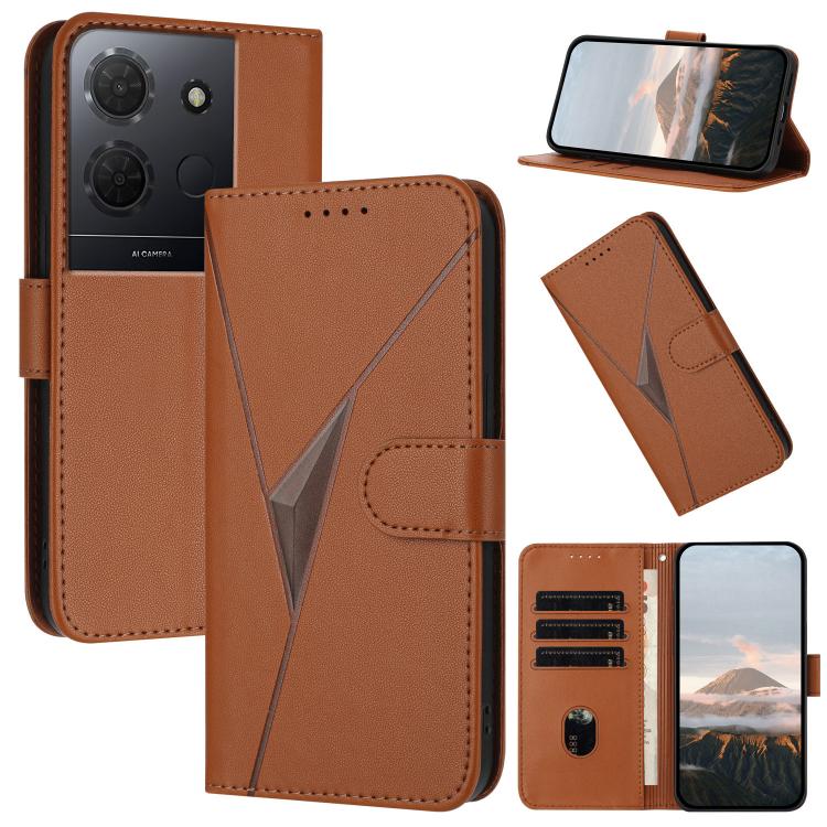 Triangle Pattern Buckle Clasp Leather Phone Case, For TCL K70 5G, For TCL K70 SE T453D, For TCL K70 Power 4G, For TCL NxtPaper 70 Pro 5G, For TCL 60 SE NxtPaper 5G, For TCL 60 SE / TCL 605, For TCL 60R 5G, For TCL 503                                   ...