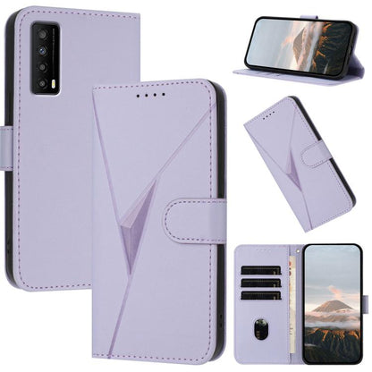 Triangle Pattern Buckle Clasp Leather Phone Case, For TCL 40 R 5G, For TCL 30 XL, For TCL 305 / 306 / 30E / 30 SE, For TCL Stylus 5G, For TCL 30T, For TCL 30 5G / 30+, For TCL 30 XE 5G, For TCL 20 R 5G