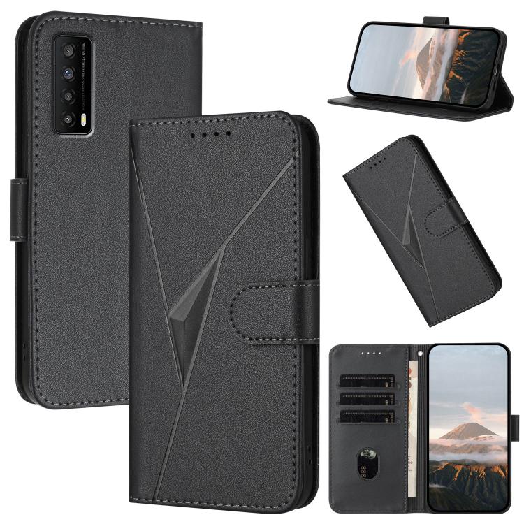 Triangle Pattern Buckle Clasp Leather Phone Case, For TCL 40 R 5G, For TCL 30 XL, For TCL 305 / 306 / 30E / 30 SE, For TCL Stylus 5G, For TCL 30T, For TCL 30 5G / 30+, For TCL 30 XE 5G, For TCL 20 R 5G