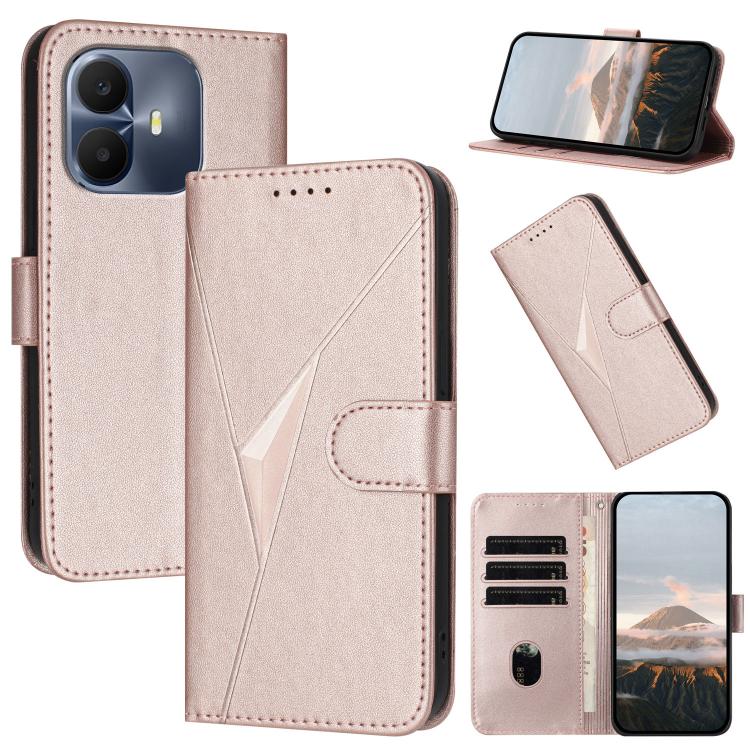 Triangle Pattern Buckle Clasp Leather Phone Case, For TCL K70 5G, For TCL K70 SE T453D, For TCL K70 Power 4G, For TCL NxtPaper 70 Pro 5G, For TCL 60 SE NxtPaper 5G, For TCL 60 SE / TCL 605, For TCL 60R 5G, For TCL 503                                   ...