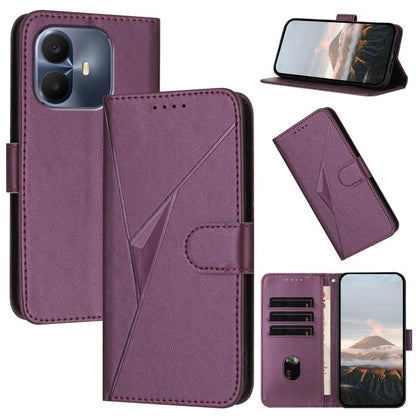 Triangle Pattern Buckle Clasp Leather Phone Case, For TCL K70 5G, For TCL K70 SE T453D, For TCL K70 Power 4G, For TCL NxtPaper 70 Pro 5G, For TCL 60 SE NxtPaper 5G, For TCL 60 SE / TCL 605, For TCL 60R 5G, For TCL 503                                   ...