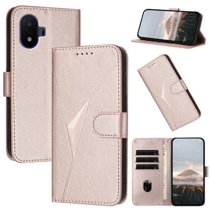 Triangle Pattern Buckle Clasp Leather Phone Case, For TCL K70 5G, For TCL K70 SE T453D, For TCL K70 Power 4G, For TCL NxtPaper 70 Pro 5G, For TCL 60 SE NxtPaper 5G, For TCL 60 SE / TCL 605, For TCL 60R 5G, For TCL 503                                   ...