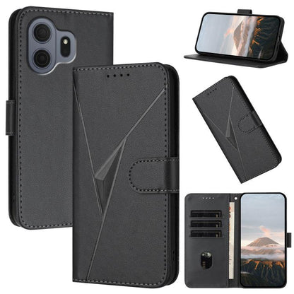 Triangle Pattern Buckle Clasp Leather Phone Case, For TCL K70 5G, For TCL K70 SE T453D, For TCL K70 Power 4G, For TCL NxtPaper 70 Pro 5G, For TCL 60 SE NxtPaper 5G, For TCL 60 SE / TCL 605, For TCL 60R 5G, For TCL 503                                   ...