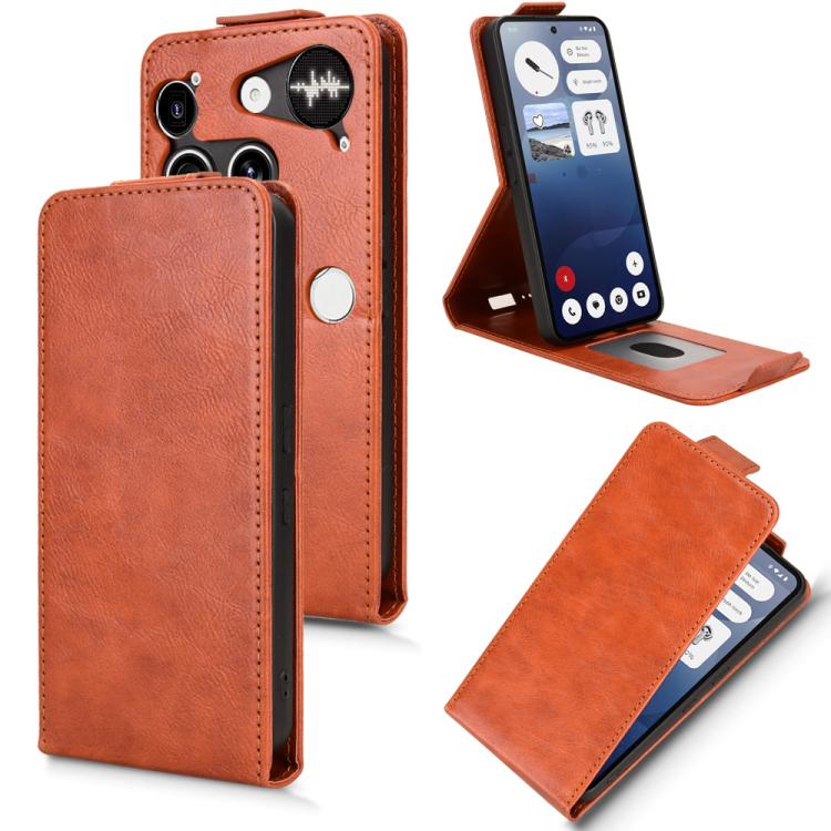 Magnetic Vertical Flip Leather Phone Case with Buckle, For Nothing Phone 4b 5G, For Nothing Phone 4a Pro, For Nothing Phone 4a, For Nothing Phone 3a Lite, For Nothing Phone 3, For Nothing Phone 3a, For Nothing Phone 3a Pro