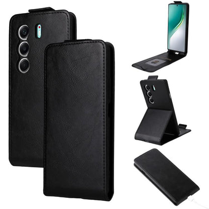 Magnetic Vertical Flip Leather Phone Case with Buckle, For Tecno Camon 40 4G