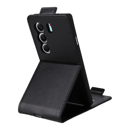 Magnetic Vertical Flip Leather Phone Case with Buckle, For Tecno Camon 40 4G