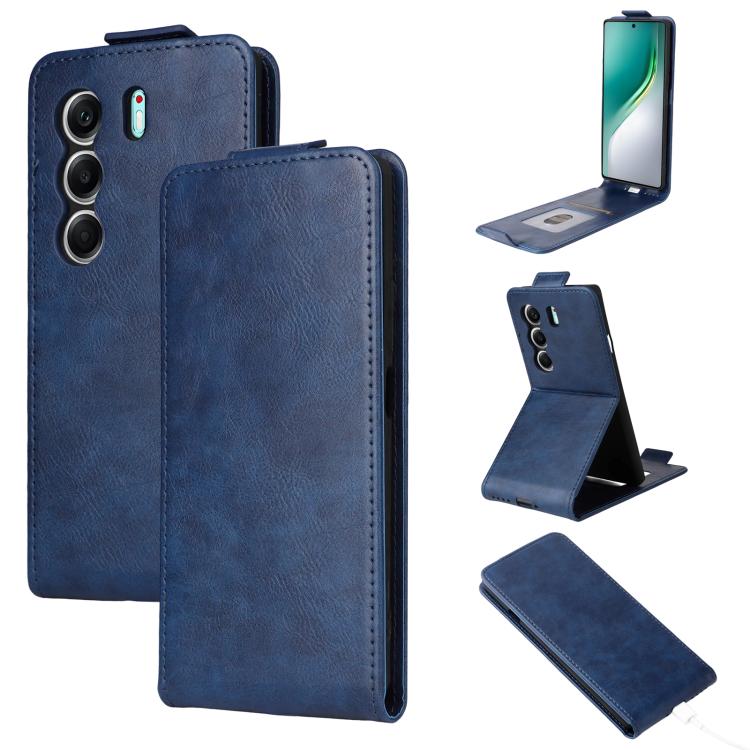Magnetic Vertical Flip Leather Phone Case with Buckle, For Tecno Camon 40 4G