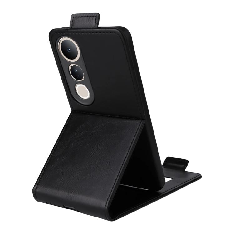 Magnetic Vertical Flip Leather Phone Case with Buckle, For vivo V50 Lite 5G Global, For vivo Y04 4G / Y29s 5G