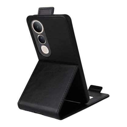 Magnetic Vertical Flip Leather Phone Case with Buckle, For vivo V50 Lite 5G Global, For vivo Y04 4G / Y29s 5G