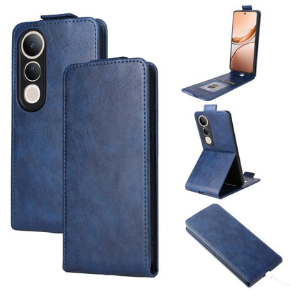 Magnetic Vertical Flip Leather Phone Case with Buckle, For vivo V50 Lite 5G Global, For vivo Y04 4G / Y29s 5G