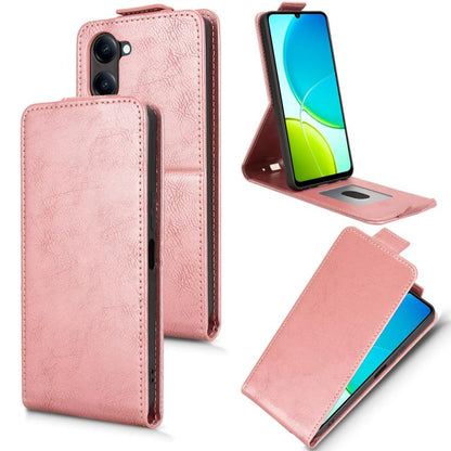 Magnetic Vertical Flip Leather Phone Case with Buckle, For vivo V50 Lite 5G Global, For vivo Y04 4G / Y29s 5G