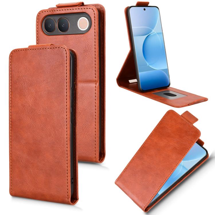 Magnetic Vertical Flip Leather Phone Case with Buckle, For vivo iQOO Z11S / V80 Lite SEA, For vivo S2 5G, For vivo T5e 4G, For vivo X300 E 5G, For vivo X300 FE 5G / S50 Pro mimi 5G, For vivo Y600 Pro 5G, For vivo T5 Pro 5G / iQOO Z11                   ...