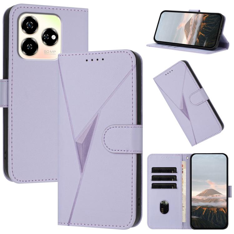 Triangle Pattern Buckle Clasp Leather Phone Case, For ZTE Blade V70, For ZTE Blade V60 Design, For ZTE Blade A75 5G / Nubia Focus, For ZTE Blade A75 4G, For ZTE nubia Z60S Pro, For ZTE Blade A55 / A35, For ZTE Axon 60                                   ...