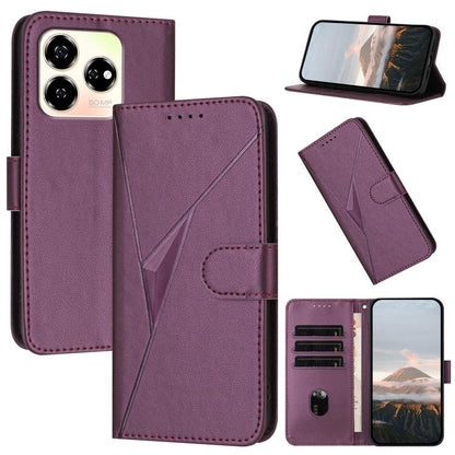 Triangle Pattern Buckle Clasp Leather Phone Case, For ZTE Blade V70, For ZTE Blade V60 Design, For ZTE Blade A75 5G / Nubia Focus, For ZTE Blade A75 4G, For ZTE nubia Z60S Pro, For ZTE Blade A55 / A35, For ZTE Axon 60                                   ...