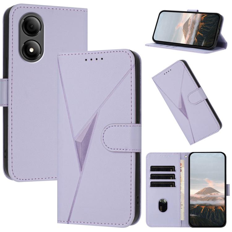 Triangle Pattern Buckle Clasp Leather Phone Case, For ZTE nubia Z60 Ultra, For ZTE Blade A54, For ZTE Blade A73 4G / Blade V50 Design 4G, For ZTE Blade A73 5G, For ZTE Blade V50 Vita, For ZTE Blade A33s, For ZTE Blade A53 Pro, For ZTE Blade A72s       ...