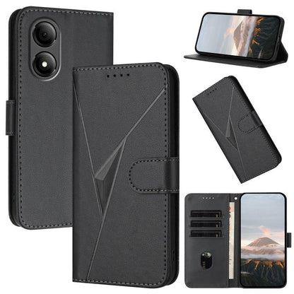 Triangle Pattern Buckle Clasp Leather Phone Case, For ZTE nubia Z60 Ultra, For ZTE Blade A54, For ZTE Blade A73 4G / Blade V50 Design 4G, For ZTE Blade A73 5G, For ZTE Blade V50 Vita, For ZTE Blade A33s, For ZTE Blade A53 Pro, For ZTE Blade A72s       ...
