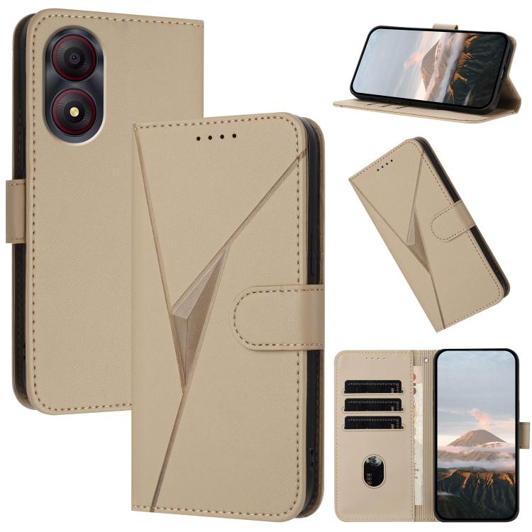 Triangle Pattern Buckle Clasp Leather Phone Case, For ZTE Blade V70, For ZTE Blade V60 Design, For ZTE Blade A75 5G / Nubia Focus, For ZTE Blade A75 4G, For ZTE nubia Z60S Pro, For ZTE Blade A55 / A35, For ZTE Axon 60                                   ...