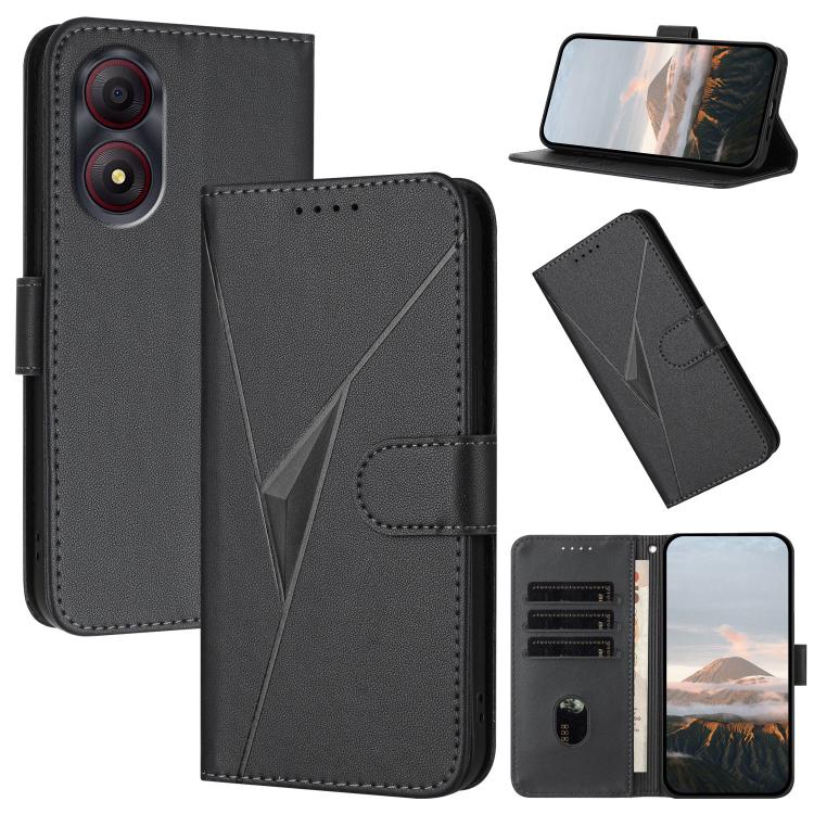 Triangle Pattern Buckle Clasp Leather Phone Case, For ZTE Blade V70, For ZTE Blade V60 Design, For ZTE Blade A75 5G / Nubia Focus, For ZTE Blade A75 4G, For ZTE nubia Z60S Pro, For ZTE Blade A55 / A35, For ZTE Axon 60                                   ...