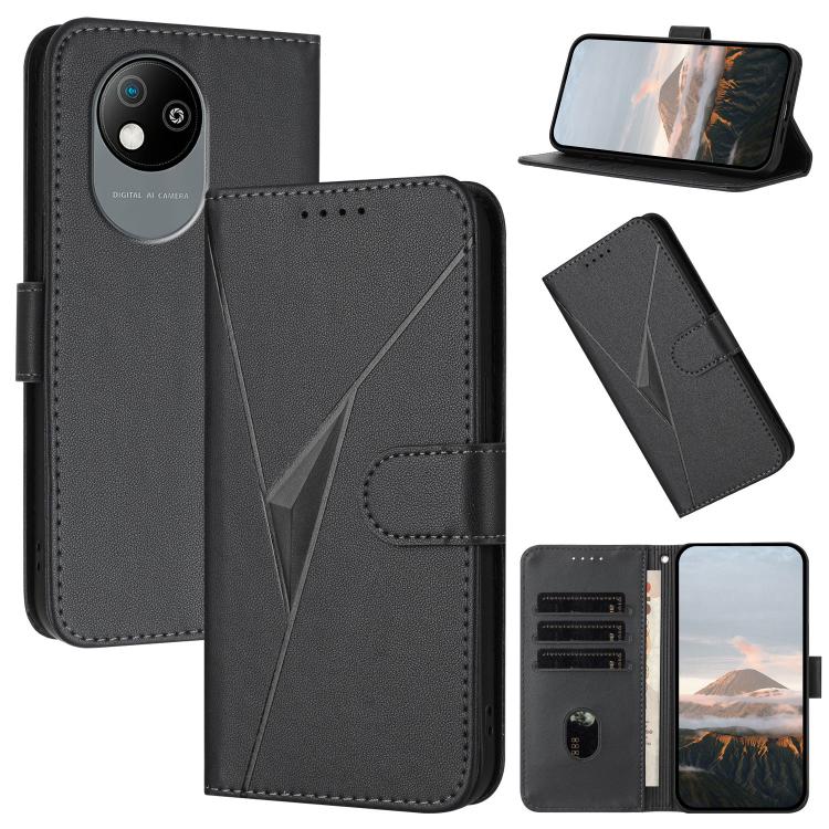 Triangle Pattern Buckle Clasp Leather Phone Case, For ZTE Kantan Sumaho 4 A402ZT, For ZTE Voyage 40, For ZTE Fresh 50, For ZTE Voyage 41 5G, For ZTE Blade A35e 4G, For ZTE Blade A35e Brazil, For ZTE Blade A35e Global, For ZTE nubia Music 2             ...