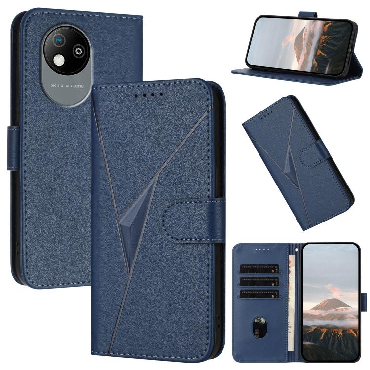 Triangle Pattern Buckle Clasp Leather Phone Case, For ZTE Kantan Sumaho 4 A402ZT, For ZTE Voyage 40, For ZTE Fresh 50, For ZTE Voyage 41 5G, For ZTE Blade A35e 4G, For ZTE Blade A35e Brazil, For ZTE Blade A35e Global, For ZTE nubia Music 2             ...