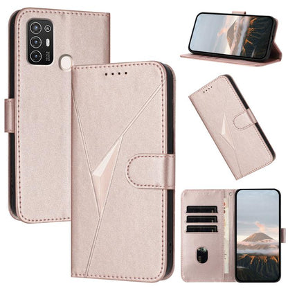 Triangle Pattern Buckle Clasp Leather Phone Case, For ZTE Blade A32, For ZTE Libero 5G III, For ZTE Blade A72 5G, For ZTE Libero 5G II, For ZTE Blade A72, For ZTE Blade A52