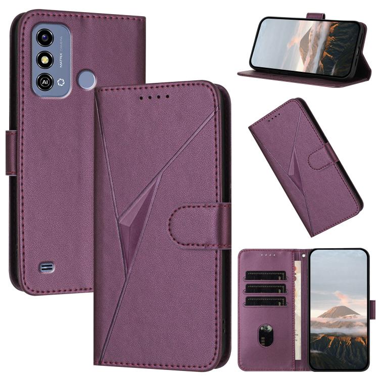 Triangle Pattern Buckle Clasp Leather Phone Case, For ZTE nubia Z60 Ultra, For ZTE Blade A54, For ZTE Blade A73 4G / Blade V50 Design 4G, For ZTE Blade A73 5G, For ZTE Blade V50 Vita, For ZTE Blade A33s, For ZTE Blade A53 Pro, For ZTE Blade A72s       ...