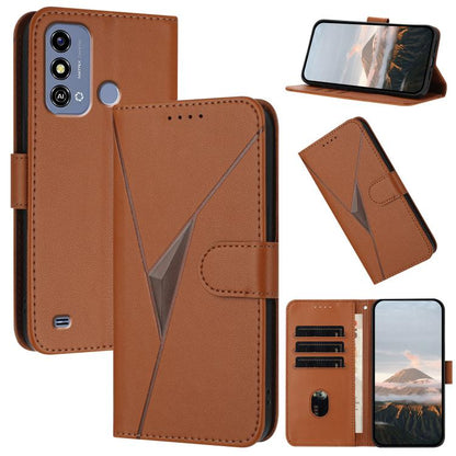 Triangle Pattern Buckle Clasp Leather Phone Case, For ZTE nubia Z60 Ultra, For ZTE Blade A54, For ZTE Blade A73 4G / Blade V50 Design 4G, For ZTE Blade A73 5G, For ZTE Blade V50 Vita, For ZTE Blade A33s, For ZTE Blade A53 Pro, For ZTE Blade A72s       ...