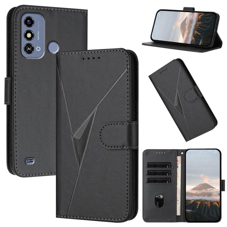 Triangle Pattern Buckle Clasp Leather Phone Case, For ZTE nubia Z60 Ultra, For ZTE Blade A54, For ZTE Blade A73 4G / Blade V50 Design 4G, For ZTE Blade A73 5G, For ZTE Blade V50 Vita, For ZTE Blade A33s, For ZTE Blade A53 Pro, For ZTE Blade A72s       ...
