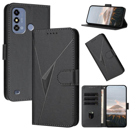 Triangle Pattern Buckle Clasp Leather Phone Case, For ZTE nubia Z60 Ultra, For ZTE Blade A54, For ZTE Blade A73 4G / Blade V50 Design 4G, For ZTE Blade A73 5G, For ZTE Blade V50 Vita, For ZTE Blade A33s, For ZTE Blade A53 Pro, For ZTE Blade A72s       ...