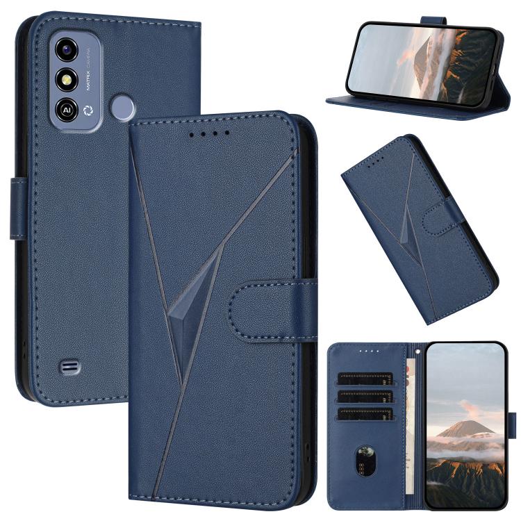 Triangle Pattern Buckle Clasp Leather Phone Case, For ZTE nubia Z60 Ultra, For ZTE Blade A54, For ZTE Blade A73 4G / Blade V50 Design 4G, For ZTE Blade A73 5G, For ZTE Blade V50 Vita, For ZTE Blade A33s, For ZTE Blade A53 Pro, For ZTE Blade A72s       ...