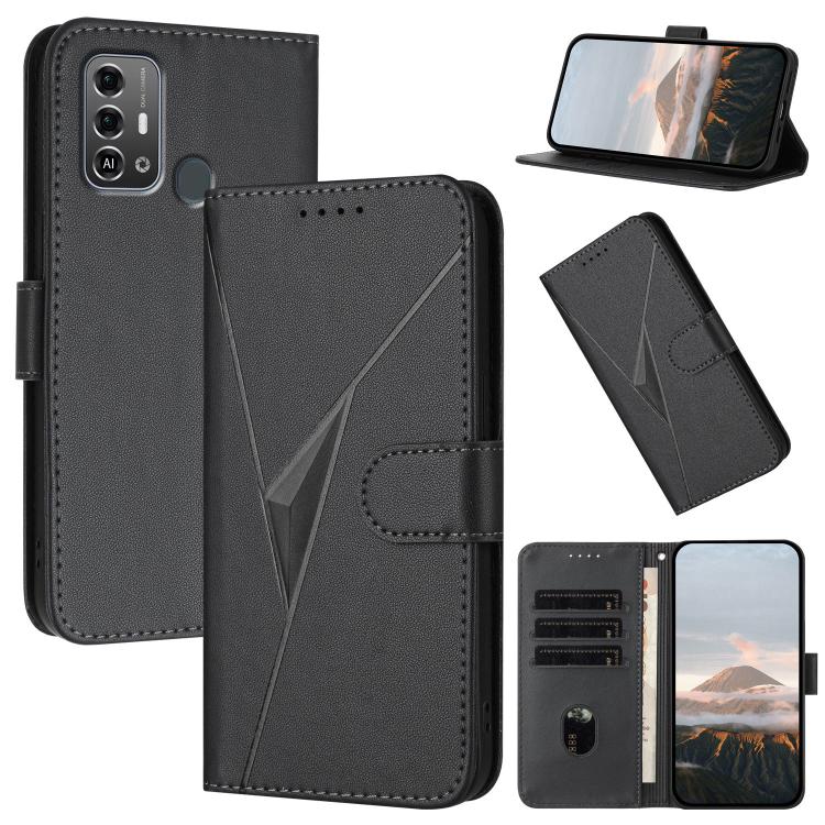 Triangle Pattern Buckle Clasp Leather Phone Case, For ZTE nubia Z60 Ultra, For ZTE Blade A54, For ZTE Blade A73 4G / Blade V50 Design 4G, For ZTE Blade A73 5G, For ZTE Blade V50 Vita, For ZTE Blade A33s, For ZTE Blade A53 Pro, For ZTE Blade A72s       ...