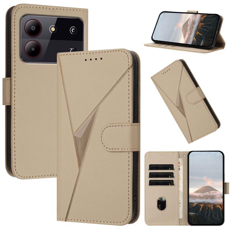 Triangle Pattern Buckle Clasp Leather Phone Case, For ZTE nubia Z60 Ultra, For ZTE Blade A54, For ZTE Blade A73 4G / Blade V50 Design 4G, For ZTE Blade A73 5G, For ZTE Blade V50 Vita, For ZTE Blade A33s, For ZTE Blade A53 Pro, For ZTE Blade A72s       ...
