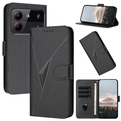Triangle Pattern Buckle Clasp Leather Phone Case, For ZTE nubia Z60 Ultra, For ZTE Blade A54, For ZTE Blade A73 4G / Blade V50 Design 4G, For ZTE Blade A73 5G, For ZTE Blade V50 Vita, For ZTE Blade A33s, For ZTE Blade A53 Pro, For ZTE Blade A72s       ...